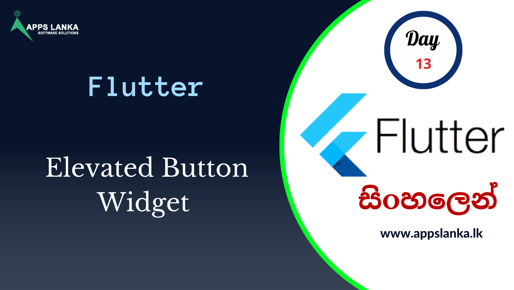 Elevated Button Flutter In Sinhala